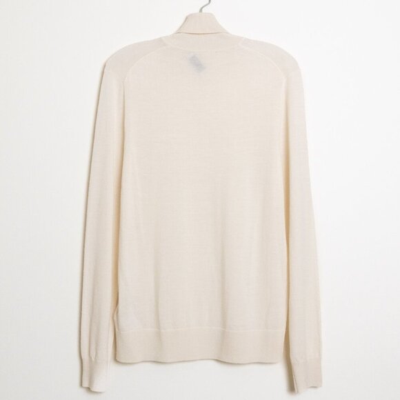 TIGER OF SWEDEN Merino Wool Turtleneck Sweater Nevile Pullover in Ivory Medium - Picture 3 of 16